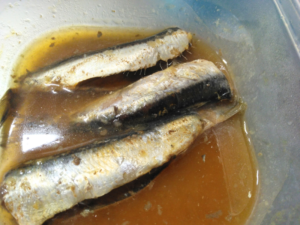 圧力鍋で作った鰯の煮物